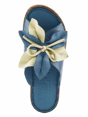 Spring Step Hilary Women's Platform Slide with Leather Upper 38-7.5-8